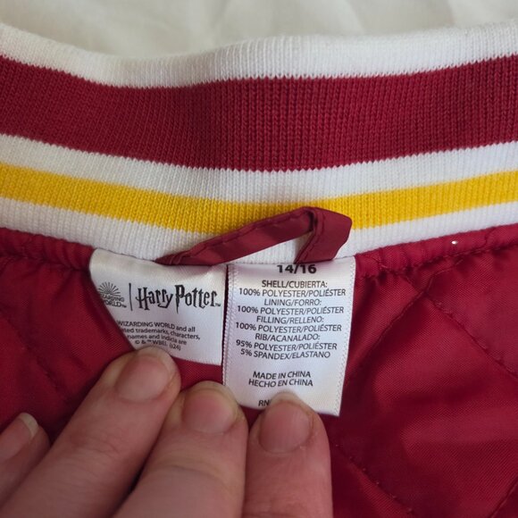 Harry Potter Hogwarts Varsity Jacket size 14/16 - Picture 4 of 4